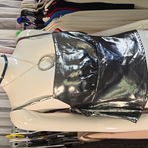 Silver Metallic Cami Top - Picture 4 of 7